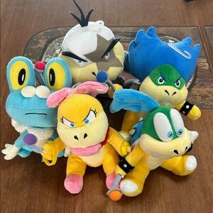 Super Mario Plush Toy Set - Blue, Yellow, Green